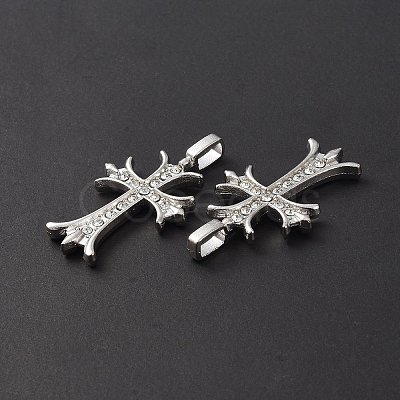 Alloy Rhinestone Pendants ALRI-O013-02P-1