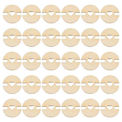 60Pcs Removable Wooden Pom Poms Buttons TOOL-AN0001-01-1