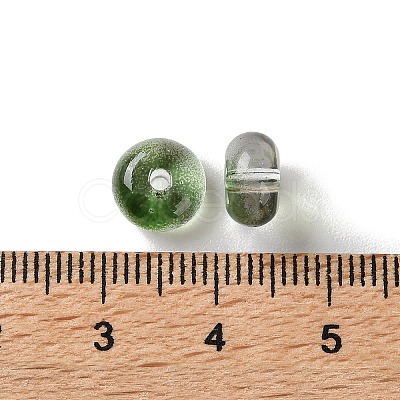 Baking Paint Transparent Glass Beads DGLA-S116-01F-1