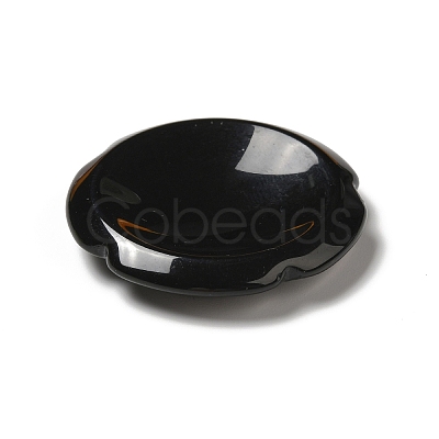 Natural Obsidian Worry Stones G-E586-01P-1