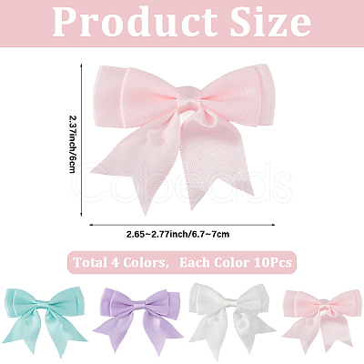 40Pcs 4 Colors Handmade Polyester Costume Accessories DIY-SP0004-85A-1