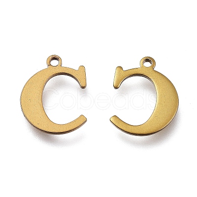 PVD Vacuum Plating 304 Stainless Steel Charms STAS-H112-C-AB-1