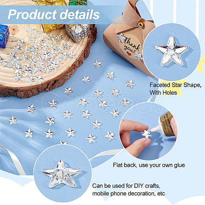 100Pcs Sew on Rhinestone GACR-OC0001-02-1