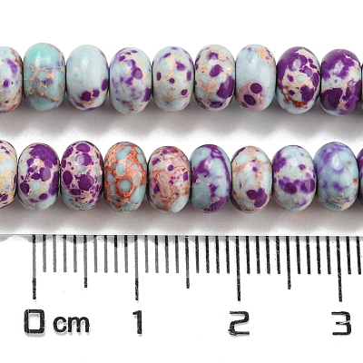 Synthetic Imperial Jasper Dyed Beads Strands G-D077-E01-02B-1