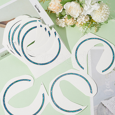 Waterproof PVC Flower Pattern Classical Guitar Sound Hole Ring Mouth Wheel Sticker DIY-WH20058-13A-1