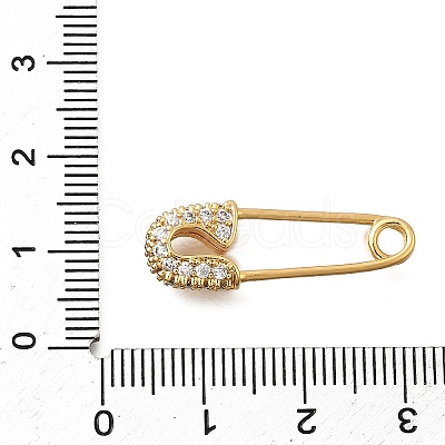 Brass Micro Pave Cubic Zirconia Pendants KK-B147-07G-1