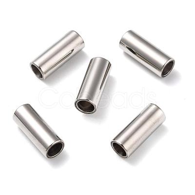 Tarnish Resistant Smooth 304 Stainless Steel Magnetic Clasps with Glue-in Ends STAS-H402-21P-5mm-1