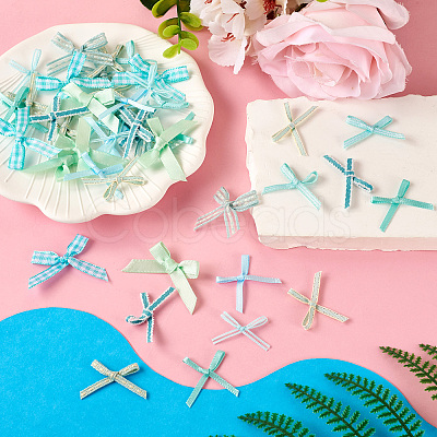 Handmade Polyester Bowknots Ornament Accessories AJEW-TAC0014-11B-1