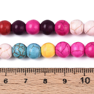Synthetic Turquoise Beads Strands G-N352-04B-1