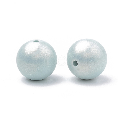 Spray Painted Style Acrylic Beads MACR-T010-10mm-02-1