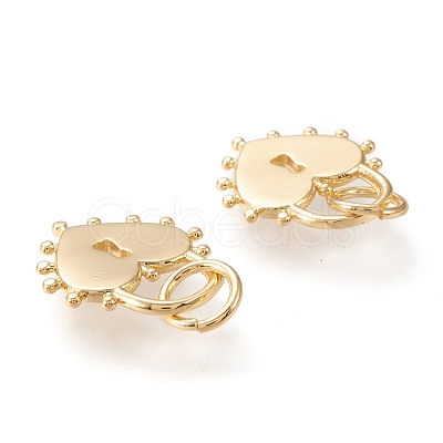 Brass Pendants ZIRC-I044-55G-1