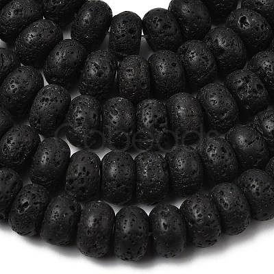 Natural Lava Rock Beads Strands G-A280-A18-03-1