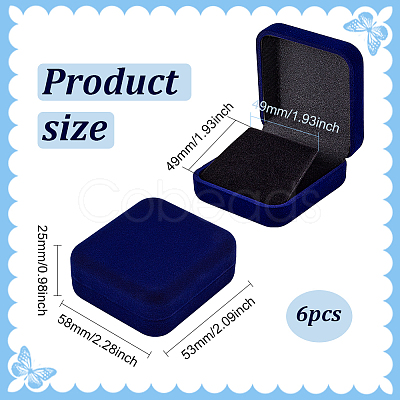 Flocking Plastic Badge Storage Box LS-CON-WH0105-04A-1