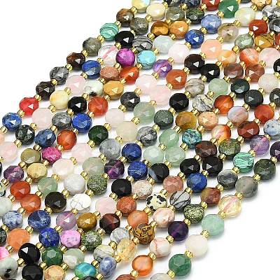 Natural & Synthetic Mixed Gemstone Beads Strands G-C116-A44-02A-1
