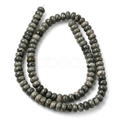 Natural Green Wood Lace Stone Wooden Jasper Beads Strands G-A280-A29-01-1