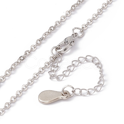 Sublimation Blank Aluminum Pendant Necklace LS-NJEW-E020-02P-04-1
