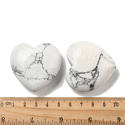 Natural Howlite Statues Ornaments G-P531-03N-1