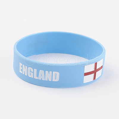 Silicone Wristbands Bracelets BJEW-K168-01F-1