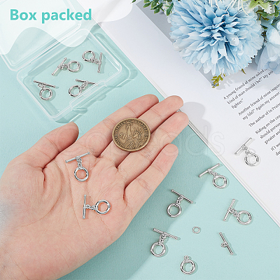 12Pcs Brass Toggle Clasps KK-BC0015-43P-1