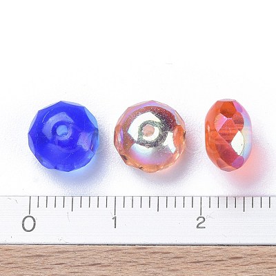 Electroplate Czech Glass Beads LAMP-D180-02-1