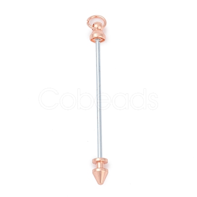 Alloy Bar Beadable Keychain for Jewelry Making DIY Crafts KEYC-A015-01RG-1