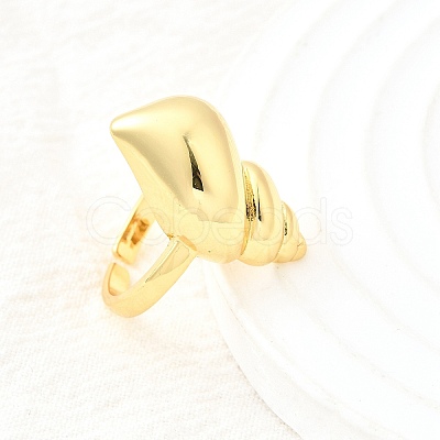 Brass Cuff Rings for Women RJEW-F184-08D-G-1