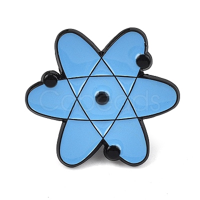 Science Atom Symbol Enamel Brooches AL-I002-02EB-01-1