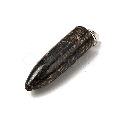 Natural Rhodonite Pointed Pendants G-F820-12H-1
