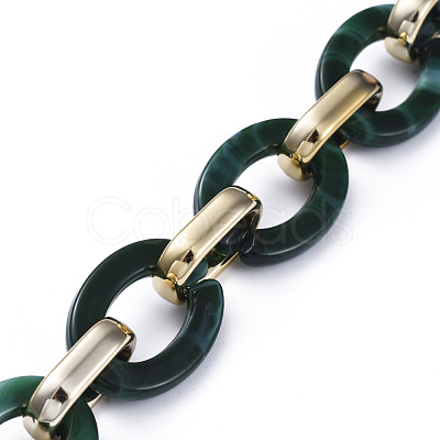 Handmade CCB Plastic Cable Chains AJEW-JB00682-07-1