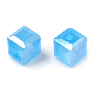 Faceted Glass Beads GLAA-E047-04-1