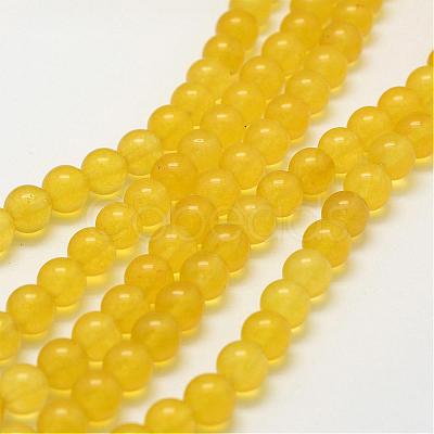 Natural White Jade Beads Strands G-G687-36E-8mm-1