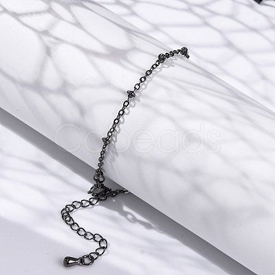 Brass Satellite Chains Bracelets for Women BJEW-G735-19B-1