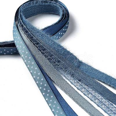 18 Yards 6 Styles Polyester Ribbon SRIB-C001-F04-1