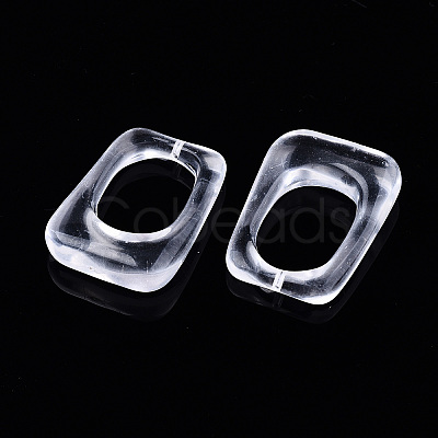 Transparent Resin Pendants RESI-T048-01-C01-1