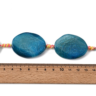Natural Dragon Veins Agate Beads Strands G-P605-L02-09-1
