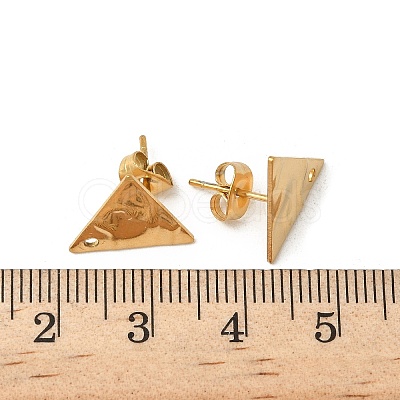 304 Stainless Steel Stud Earring Finding STAS-V015-31C-G-1