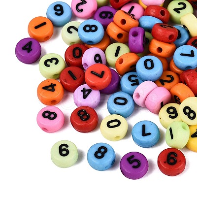 Opaque Acrylic Beads SACR-Q001-12A-1