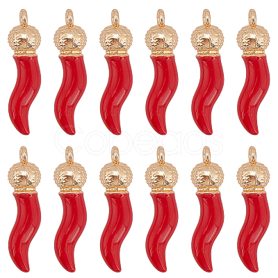 20Pcs Opaque Resin Pendants RESI-SC0006-22-1