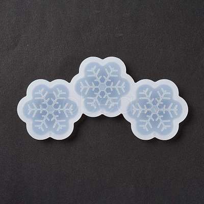 Snowflake Shape Food Grade Silicone Lollipop Molds DIY-D069-15-1