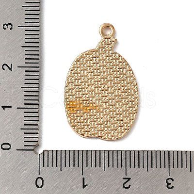 Thanksgiving Day Golden Tone Alloy Enamel Pendants ENAM-M002-02N-G-1