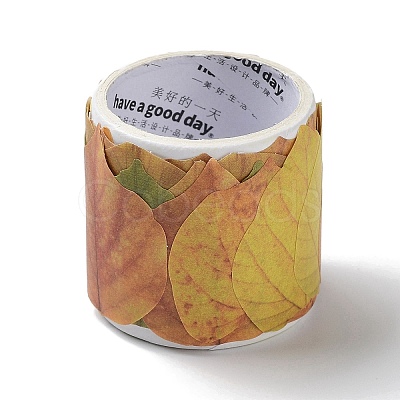 Paper Fallen Leaves Sticker Rolls DIY-C080-01G-1