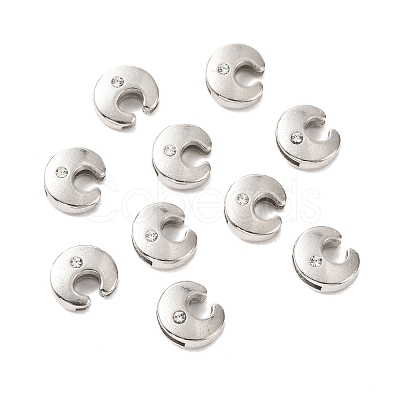 Letter Slider Beads for Watch Band Bracelet Making ALRI-O012-C-NR-1