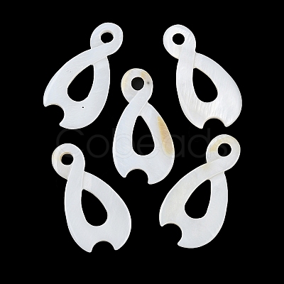 Natural Freshwater Shell Pendants BSHE-Z003-21-1