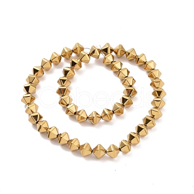 Electroplated Non-magnetic Synthetic Hematite Beads Strands G-G862-01B-1