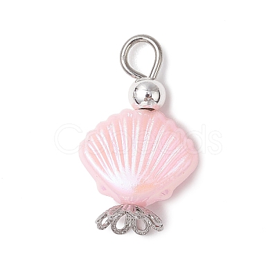3Pcs ABS Plastic Imitation Pearl Pendants PALLOY-JF04003-1