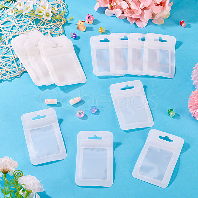 160Pcs Plastic Yin-yang Resealable Bags with Visible Window ABAG-TA0001-94C-1