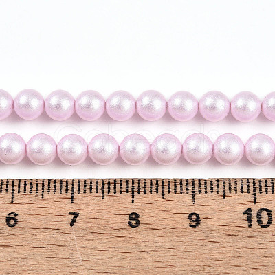 Baking Paint Pearlized Glass Pearl Bead Strands HY-N002-5mm-C03-1