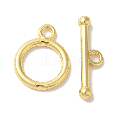 Rack Plating Brass Toggle Clasps KK-A225-06G-1