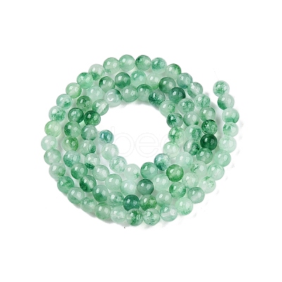 Dyed Natural White Jade Beads Strands G-T140-4mm-A06-1