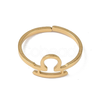 Real 18K Gold Plated 304 Stainless Steel Adjustable Finger Ring RJEW-L115-01G-10-1